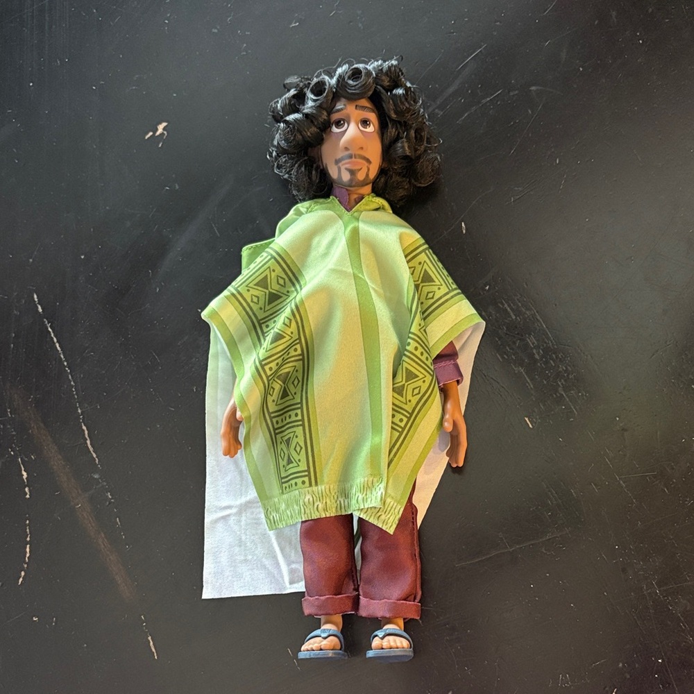 Encanto- Bruno Green Poncho Doll with Brown Hair